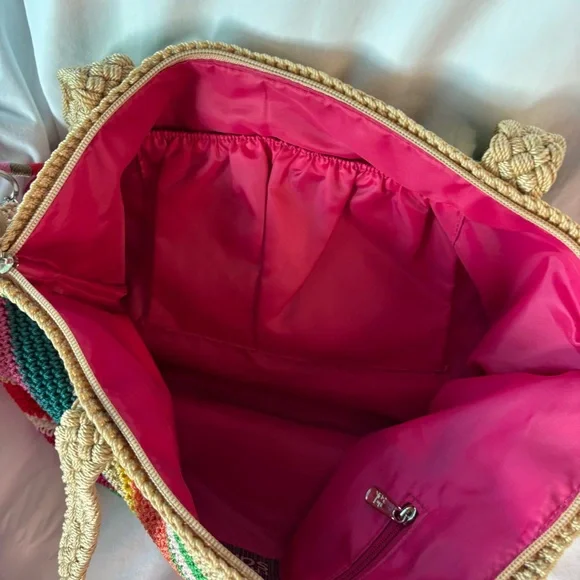 The Sak Crochet Kenya stripe Tote Bag multi - Picture 8 of 14